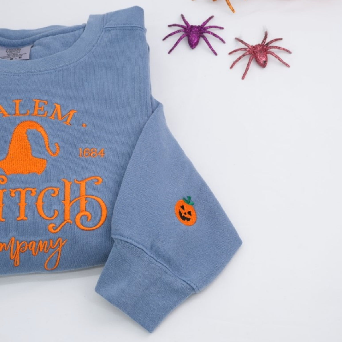 Salem Witch Company Custom Sweatshirts - Halloween Embroidered Hoodies - Perfect Spooky Season Gift