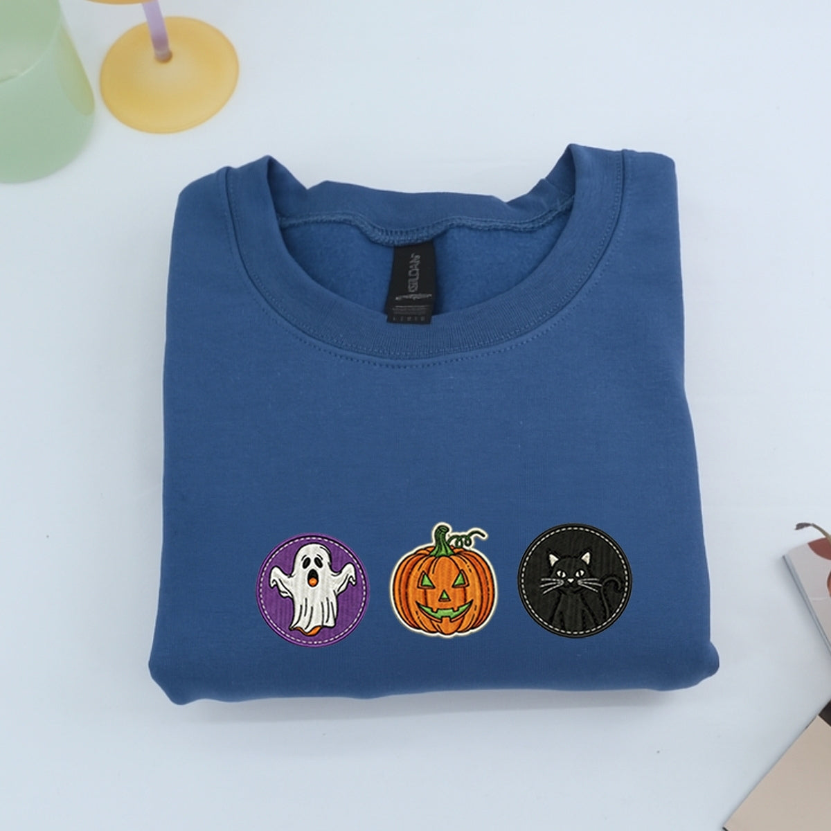 Spooky Cookie Custom Hoodies - Halloween Embroidered Cute Sweatshirts - Perfect Spooky Season Gift