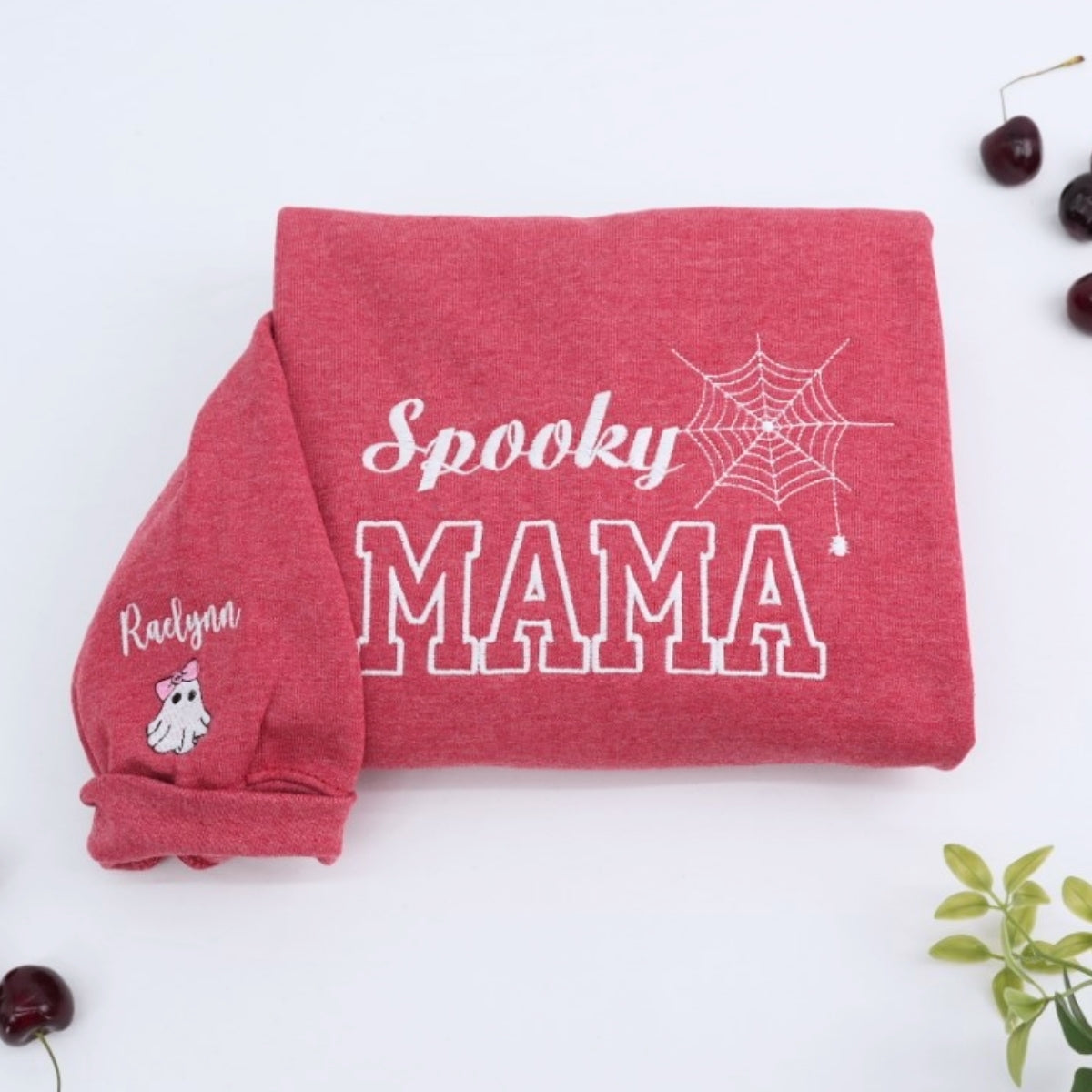 Spooky Mama Halloween Hoodies - Custom Embroidered Mom Sweatshirts - Perfect Halloween Gift
