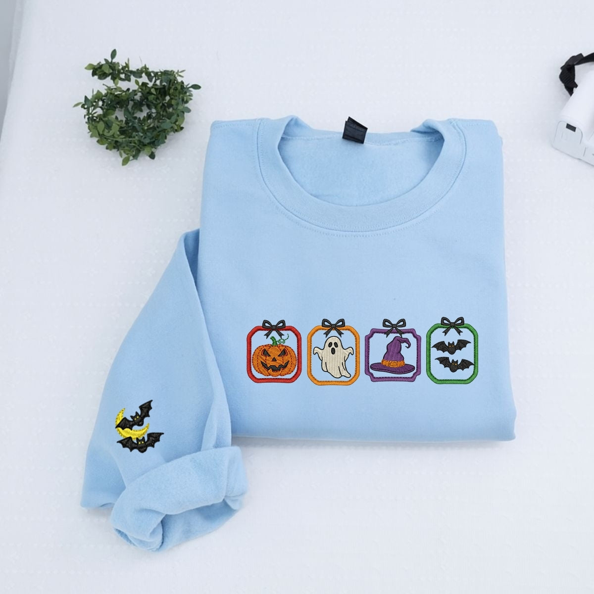 Spooky Season Halloween Hoodie - Cute Embroidered Sweatshirt - Perfect Halloween Gift