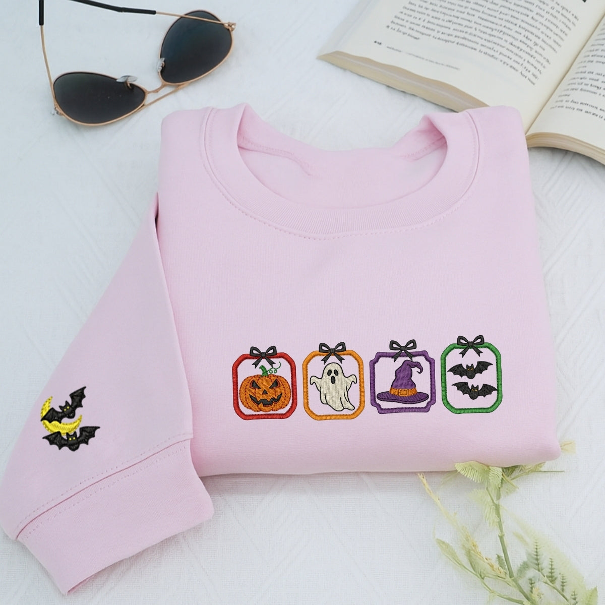 Spooky Season Halloween Hoodie - Cute Embroidered Sweatshirt - Perfect Halloween Gift