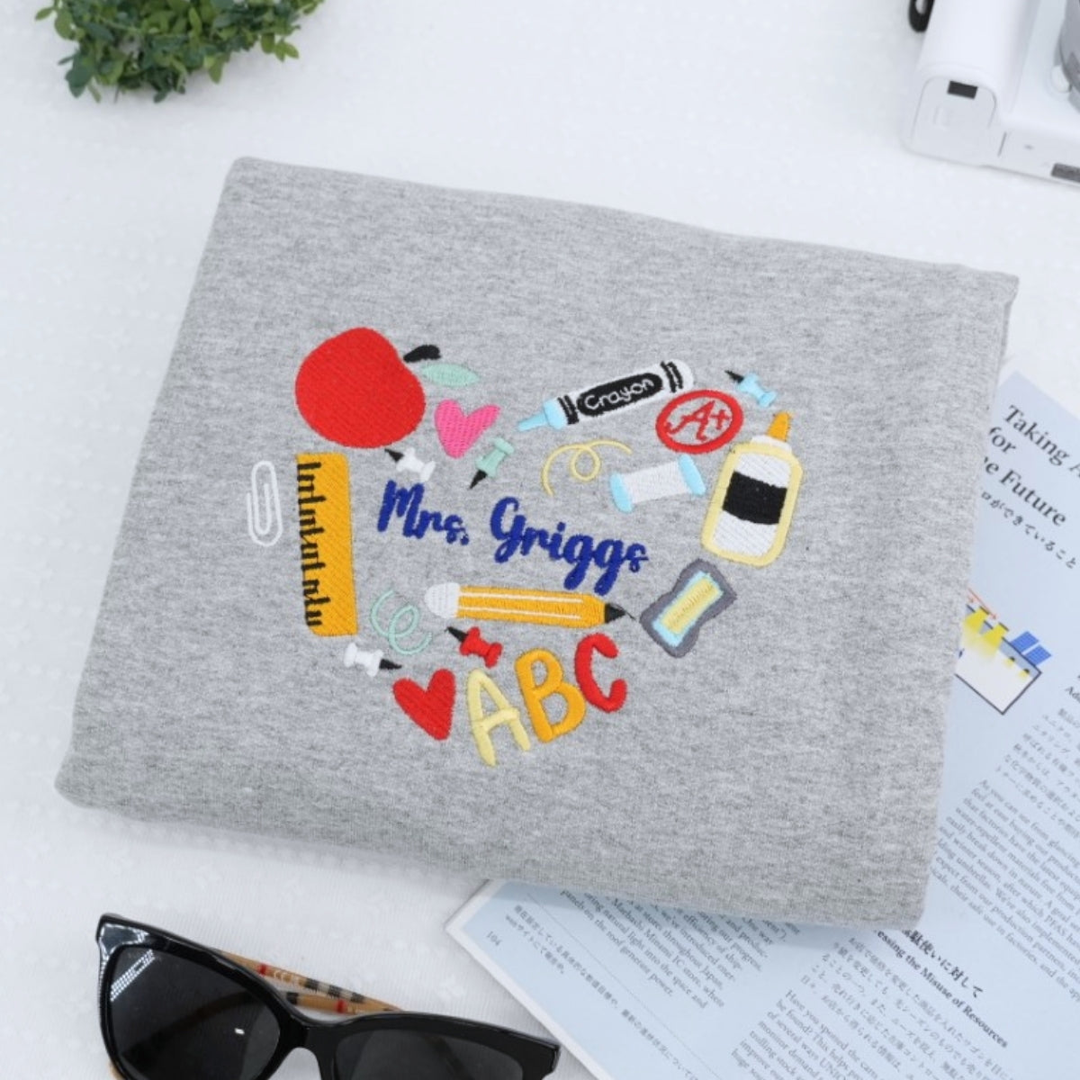 Teacher Custom Hoodies - Personalized Education Embroidered Sweatshirts - Back to School Gift