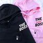 The Boss x The Real Boss Pocket Custom Embroidered Matching Hoodies For Couples