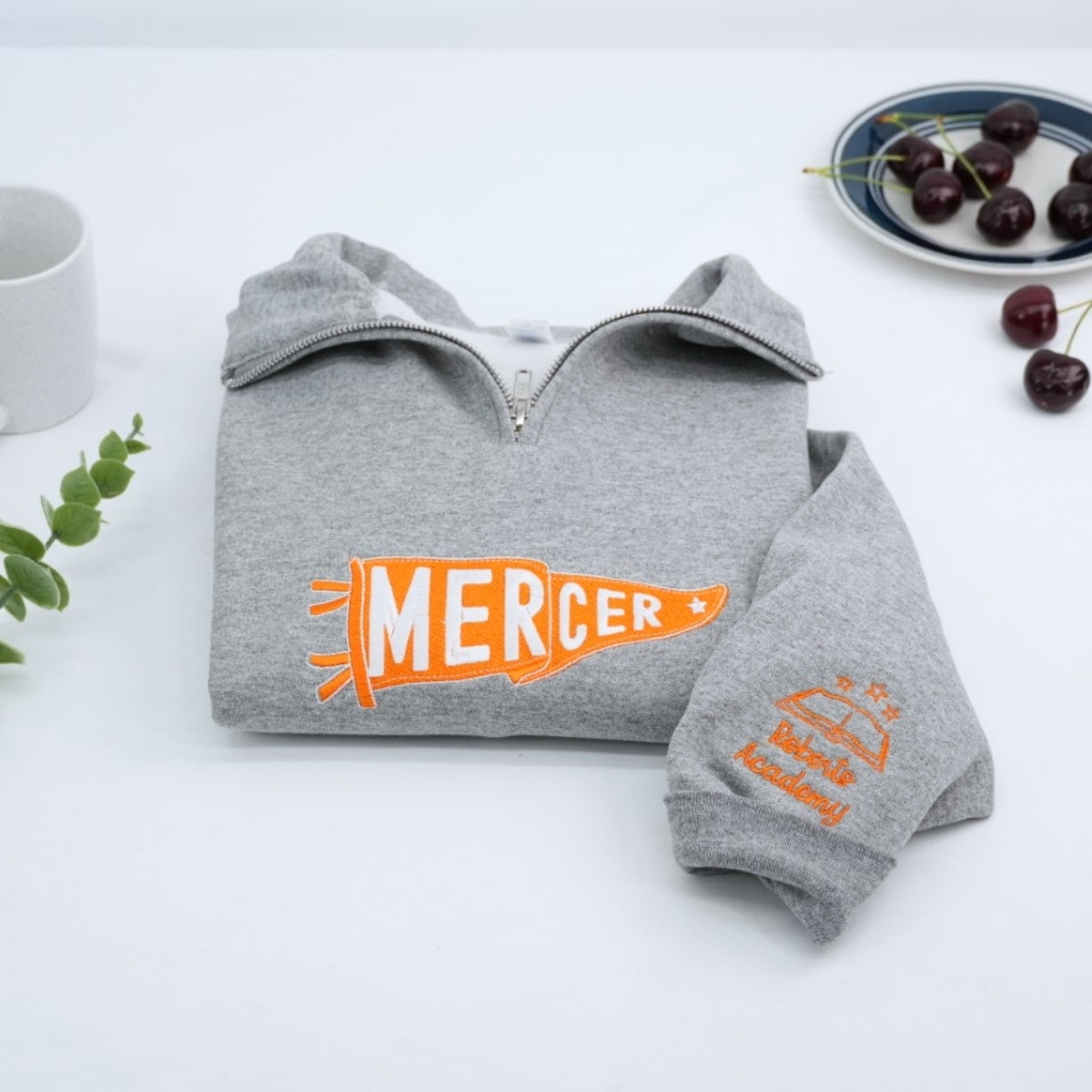 University Quarter Zip Hoodies - College Embroidered Sweatshirts - Perfect Student Alumni Gift