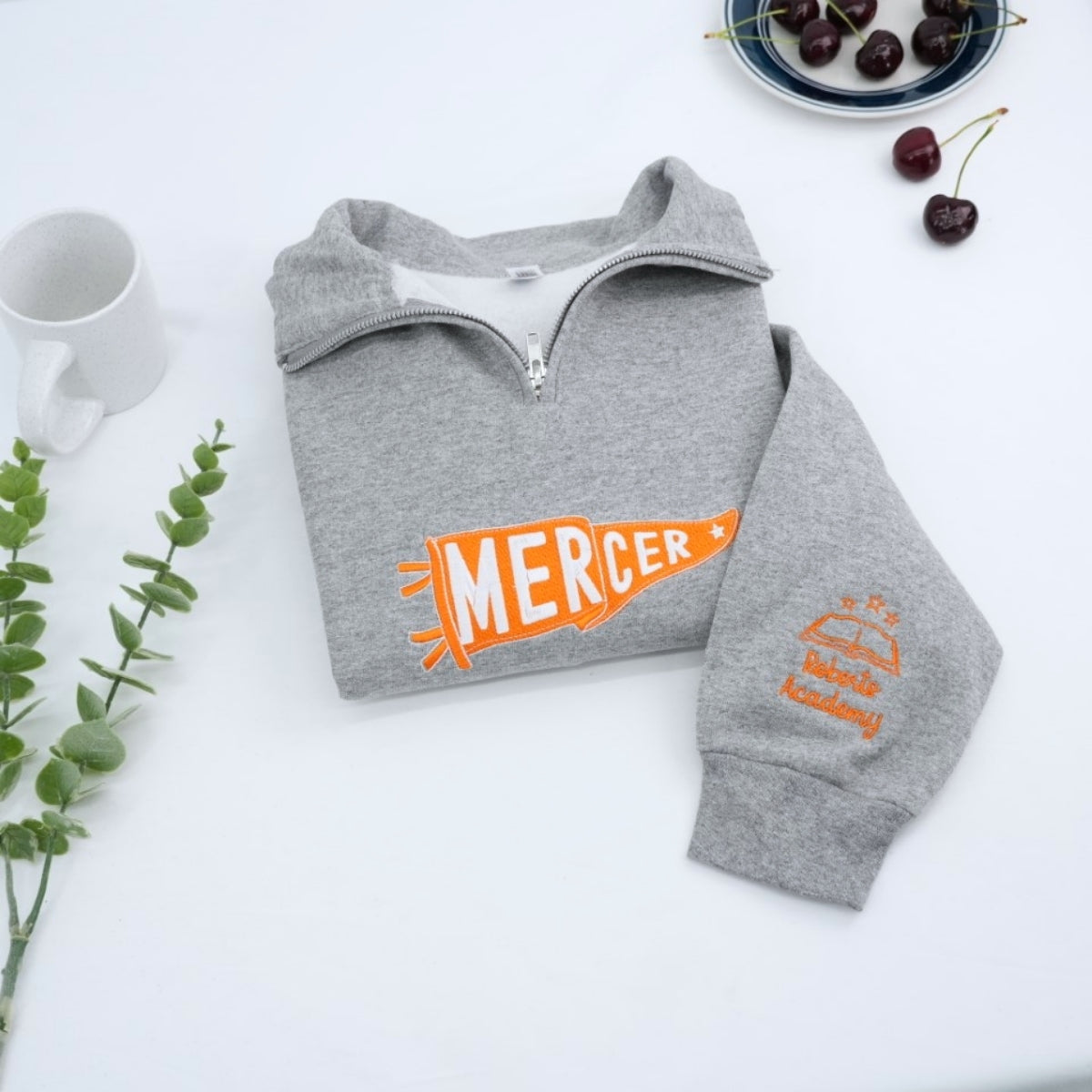 University Quarter Zip Hoodies - College Embroidered Sweatshirts - Perfect Student Alumni Gift