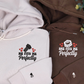 Personalized He Fits Me Perfectly Matching Embroidered Hoodies for Couple