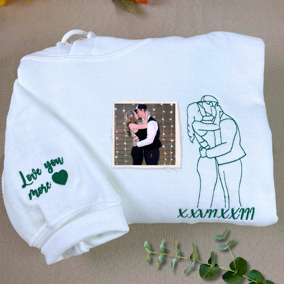 Personalized Unique Bridal Shower Gift for Stepdaughter Sweatshirt with Embroidery Your Photo
