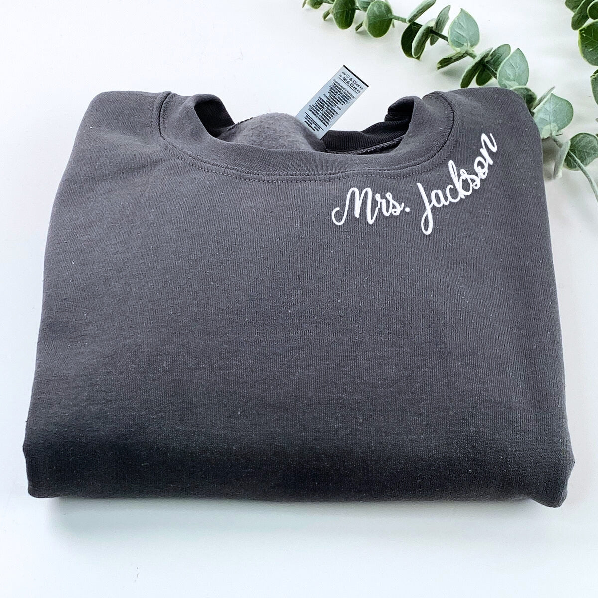 Personalized Unique Bridal Shower Gift for Coworker with Future MRS Sweatshirt Embroidered