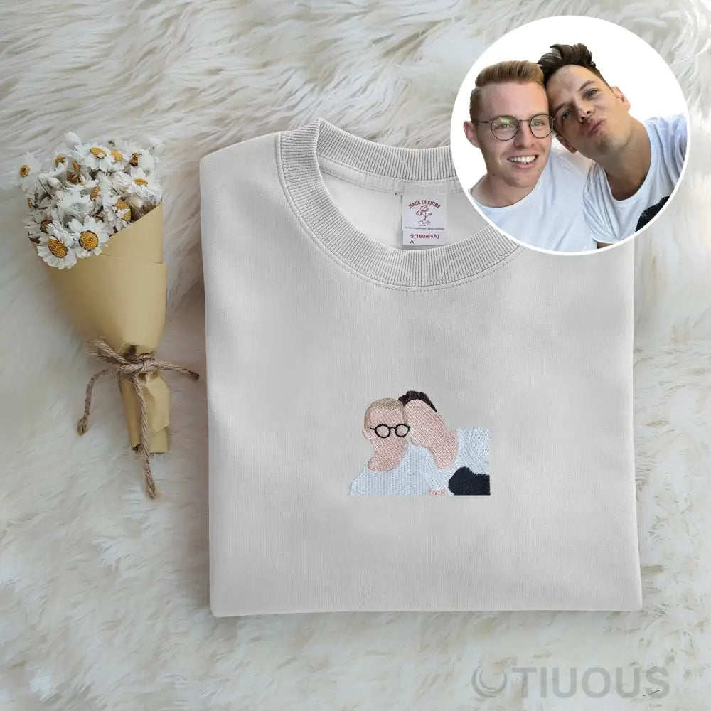 Custom embroidered hoodie among friends, great gift for friends