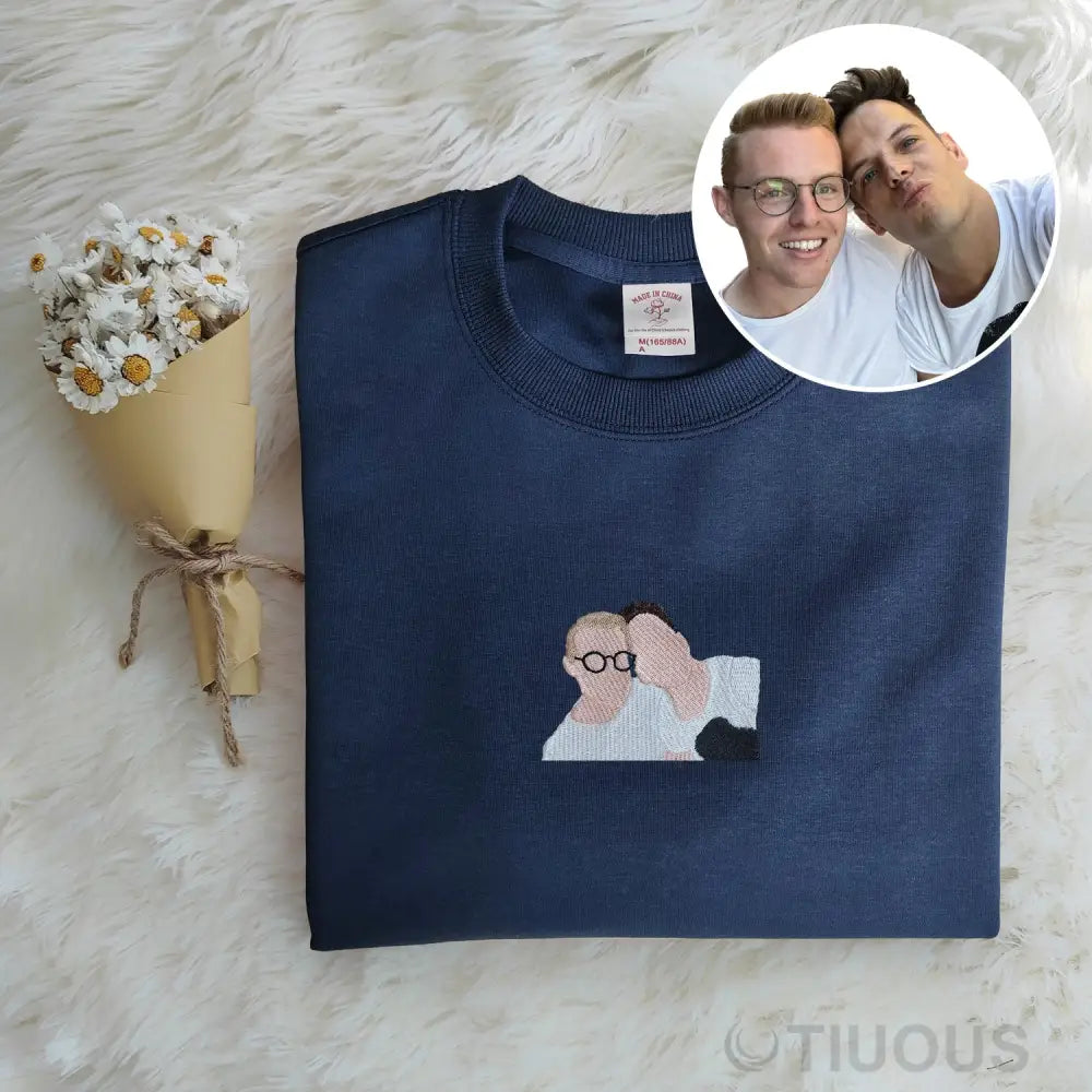 Custom embroidered hoodie among friends, great gift for friends