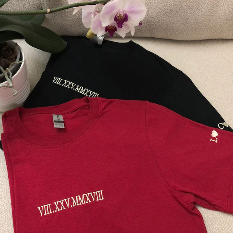 Embroidered Roman Numeral Sweatshirts, Hoodies
