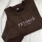 Engagement Gift for Fiance with Feyonce Sweatshirt, Est Any Year Embroidered Initials on Sleeve